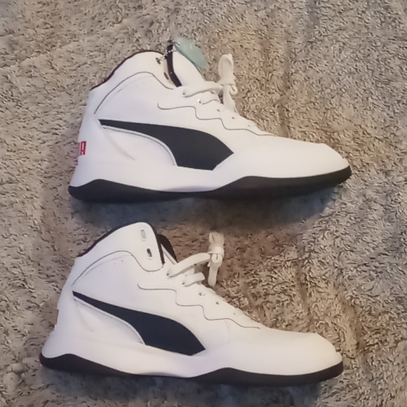 Puma Rebound Playoff L Navy Blue & White 10.5 - Picture 5 of 5